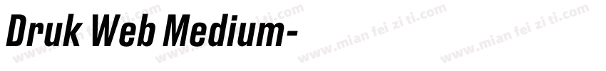 Druk Web Medium字体转换